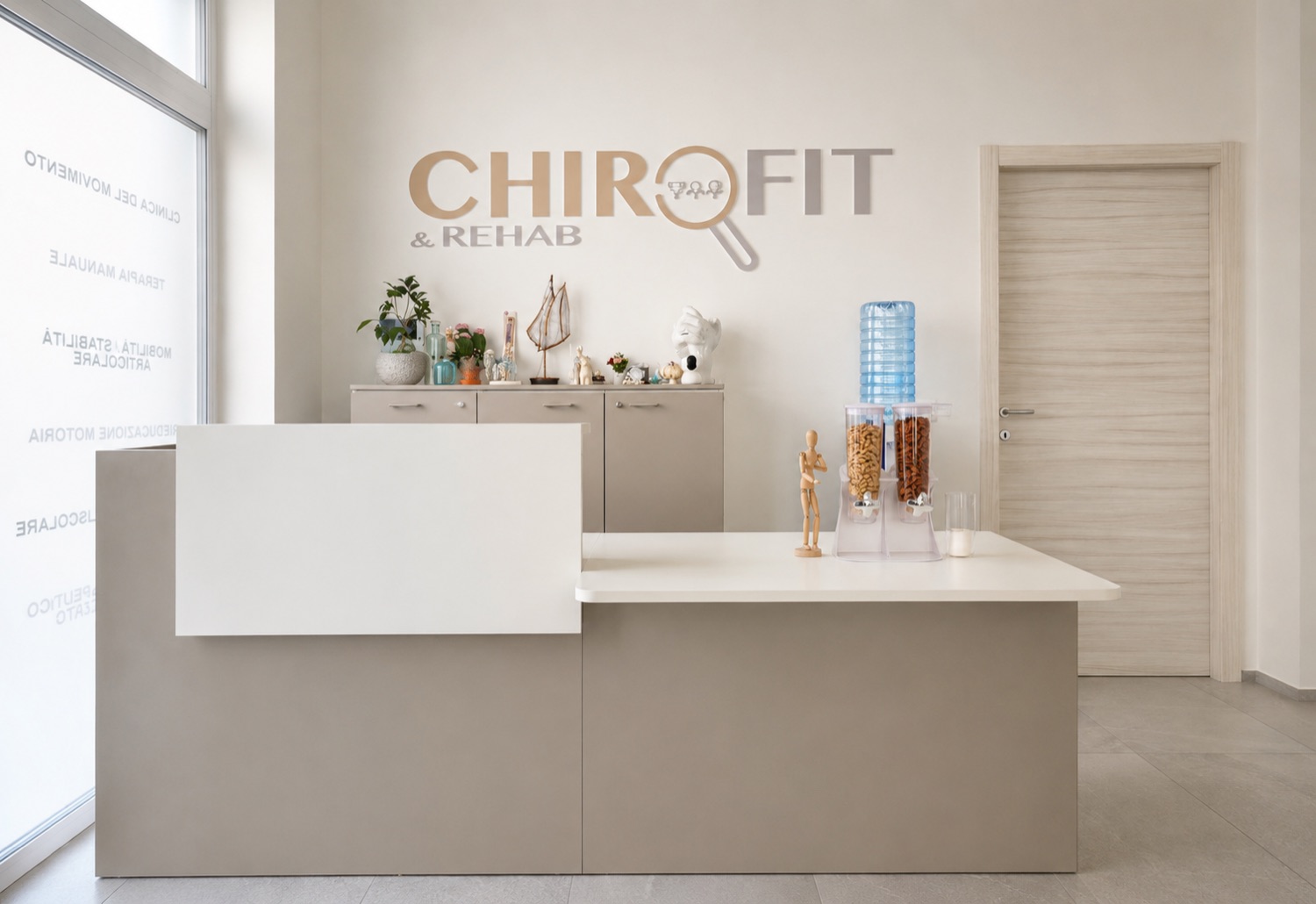 La reception del centro Chirofit & Rehab